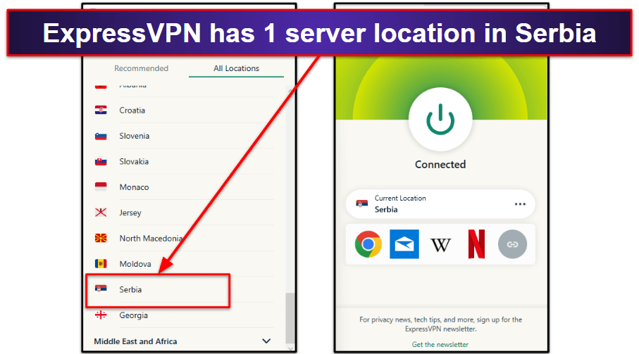 How do I change my IP address to Serbia?