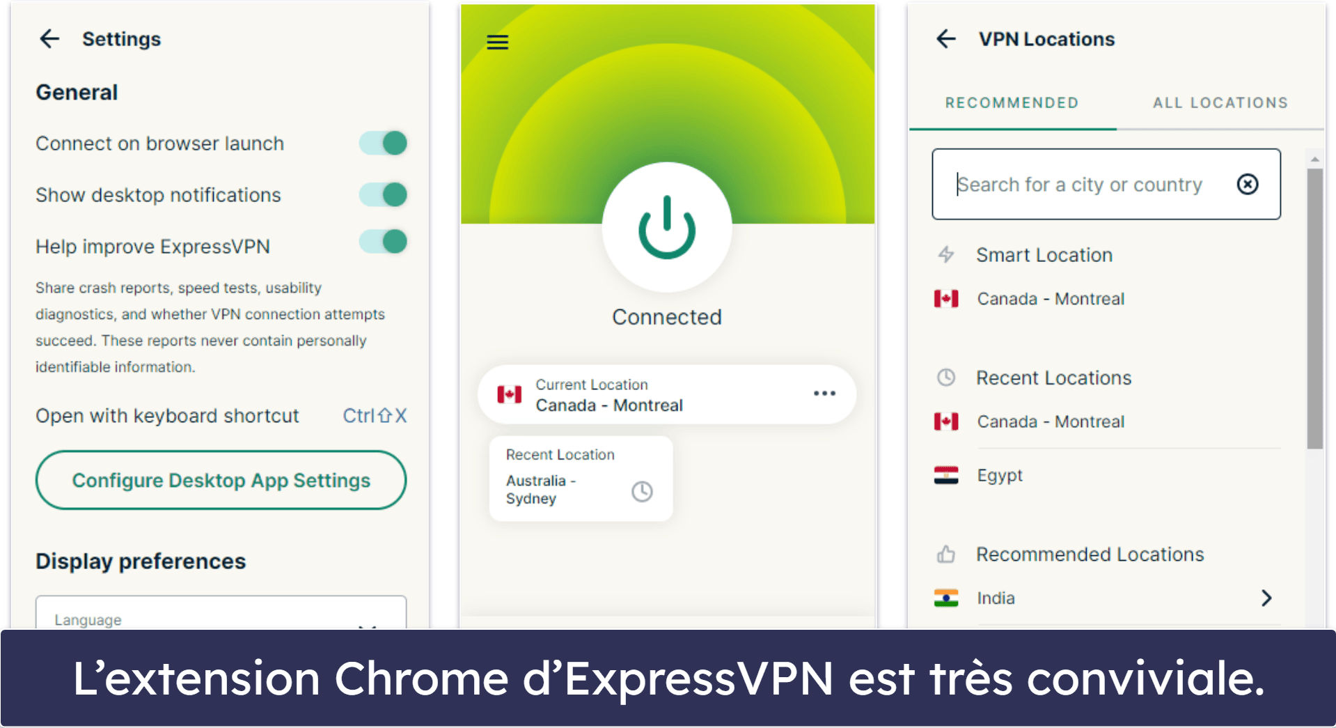 🥇1. ExpressVPN – Meilleur VPN global pour Google Chrome en 2025