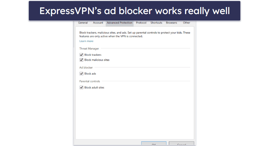 🥈2. ExpressVPN — Great Ad &amp; Tracker Blocker + The Best VPN On the Market