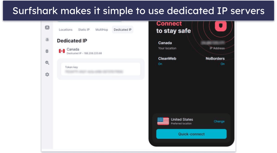 🥉3. Surfshark — Great Dedicated IP VPN for Beginners (With Unlimited Connections)