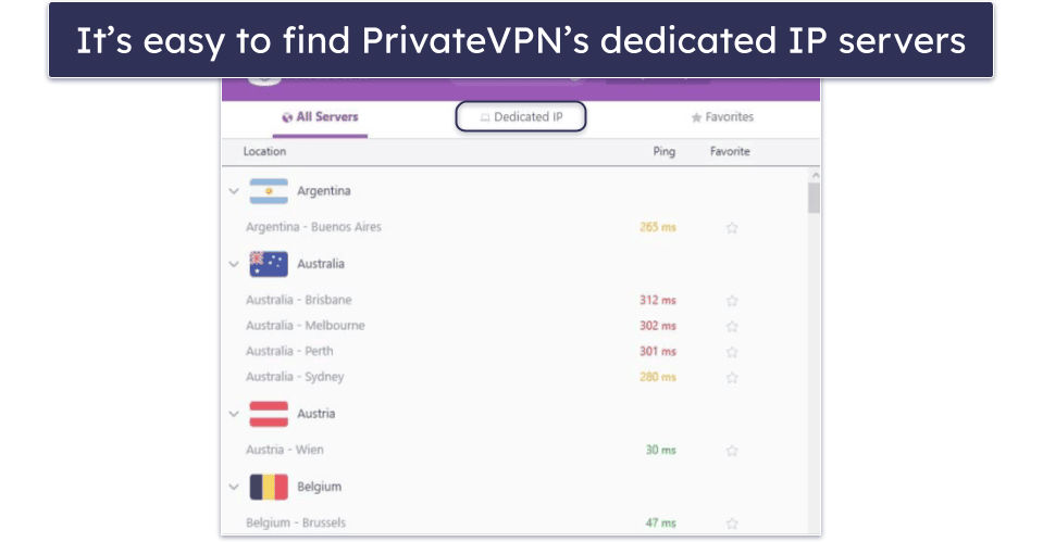 Bonus. PrivateVPN — Free Dynamic Dedicated IP Addresses