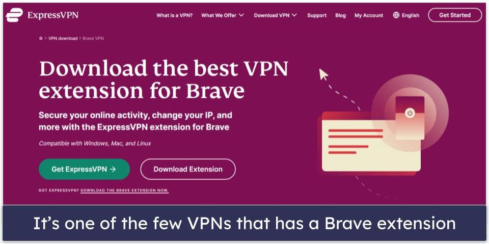 🥇1. ExpressVPN — Best VPN for the Brave Browser