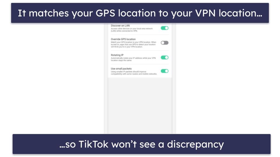5. Surfshark — Extra Feature To Hide Your Device GPS Data From TikTok