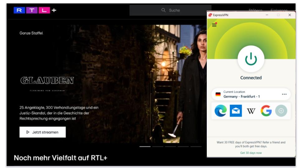 🥇1. ExpressVPN — Best VPN for Watching RTL+ (TV NOW)
