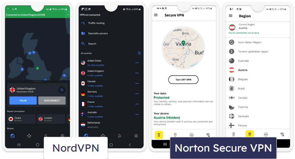 Apps &amp; Ease of Use — NordVPN Has Better Apps