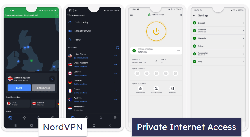 Apps &amp; Ease of Use — Both VPNs Are User-Friendly