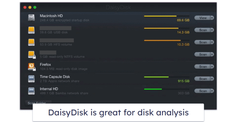 9. DaisyDisk — Visual Disk Analyzer for Mac