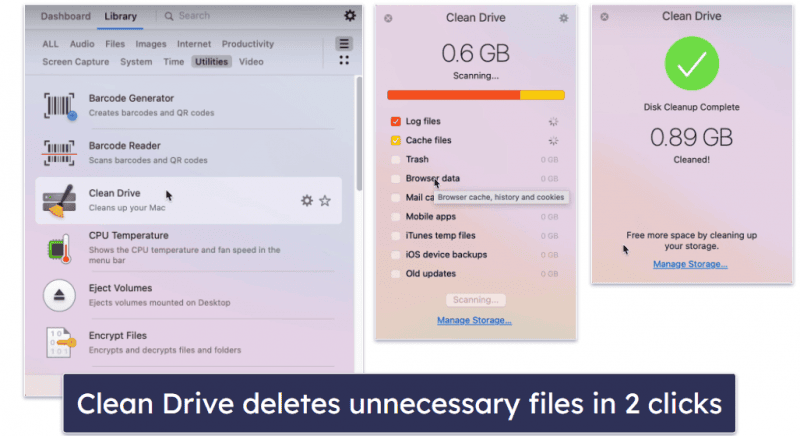 10. Parallels Toolbox — Streamlined Set of Mac Cleanup Tools