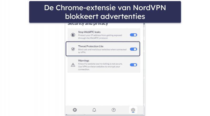 🥉3. NordVPN — Snelle Chrome-extensie met sterke beveiligingsfuncties