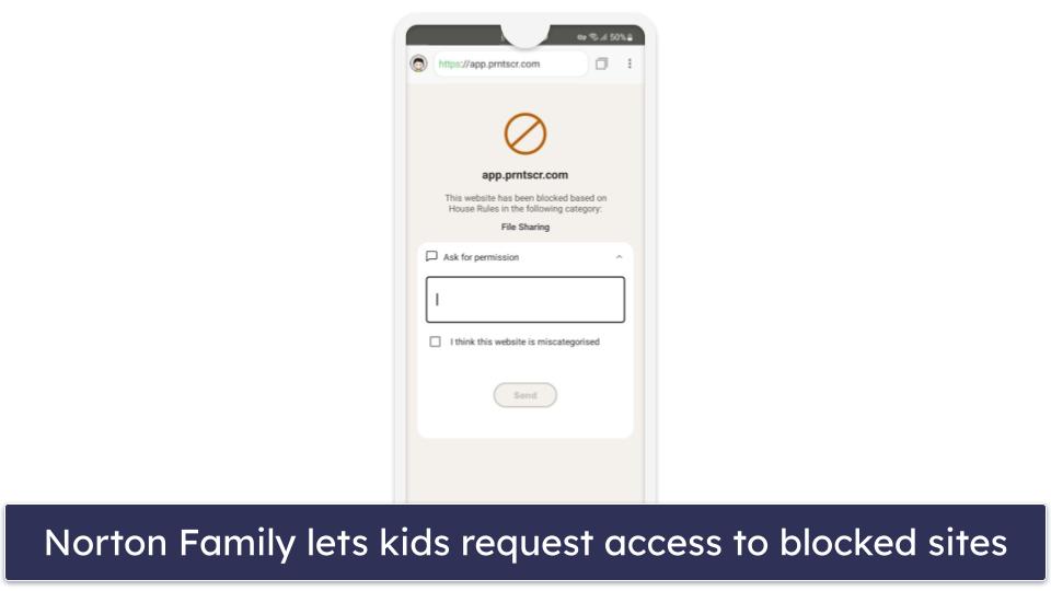 🥈 2. Norton Family — Flexible Web Filtering on Unlimited Devices