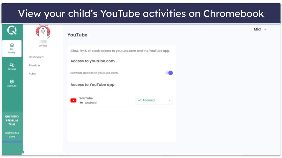 🥇 1. Qustodio — Best Overall Parental Controls for Chromebook