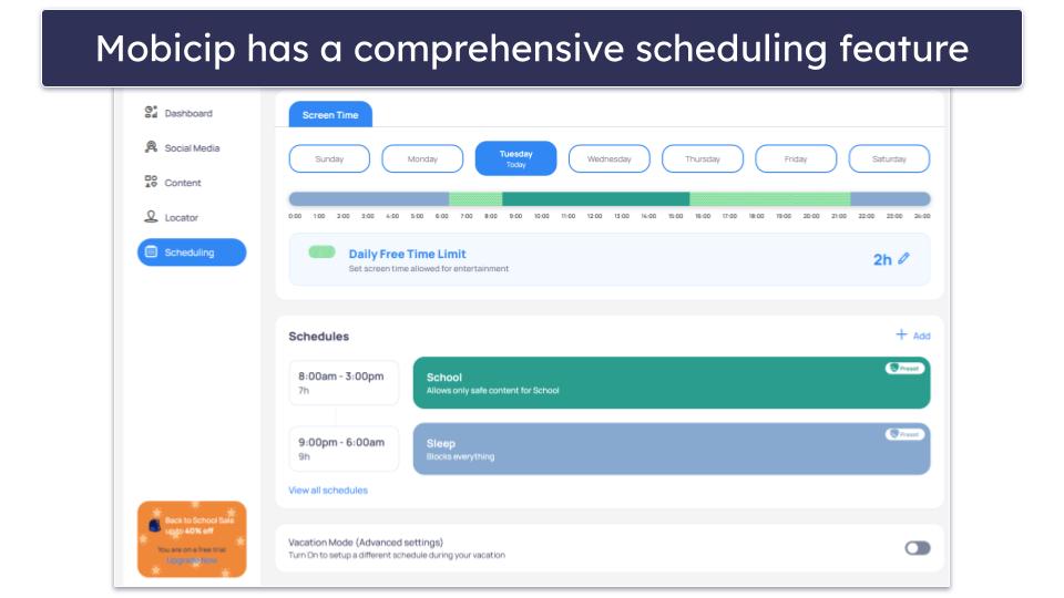 🥉 3. Mobicip — Most Flexibility With Screen Time Scheduling