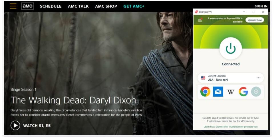 🥇1. ExpressVPN — Best VPN for Watching The Walking Dead: Daryl Dixon in 2024