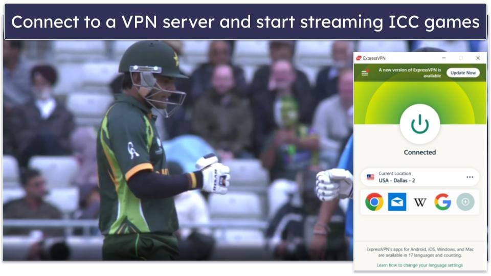 How to Watch the ICC Cricket World Cup on Any Device