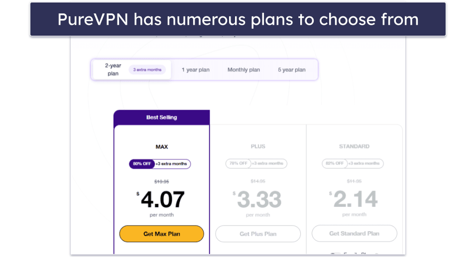 Plans &amp; Pricing — Both VPNs Are Very Affordable