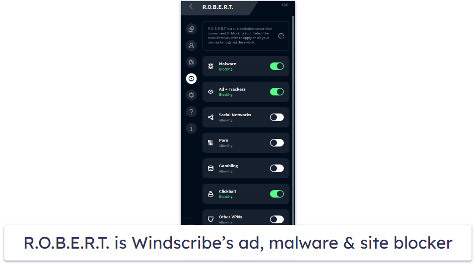5. Windscribe — A Free Secure VPN for Omegle