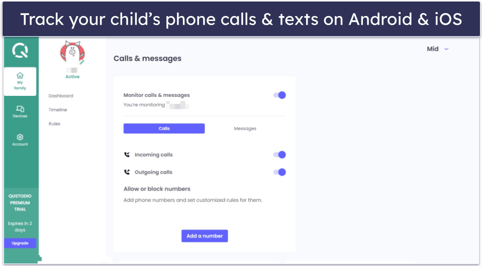 🥇 1. Qustodio — Best Spy App With a Free Trial in 2024