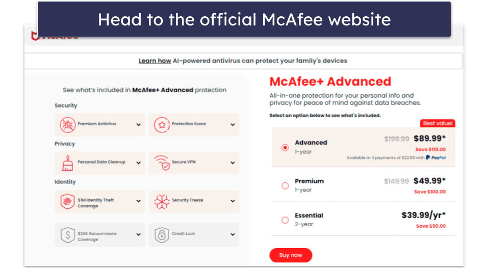 How to Get McAfee’s Pre-Black Friday Deal