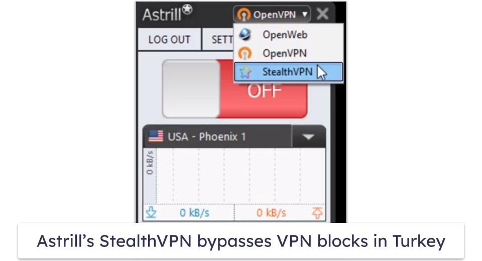 Bonus. Astrill VPN — Secure VPN for Turkey