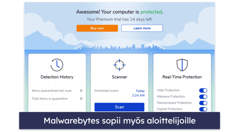 10. Malwarebytes – Paras yksinkertaiseen suojaukseen