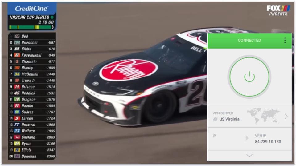 🥈2. Private Internet Access — Great for Watching NASCAR on Mobile Devices