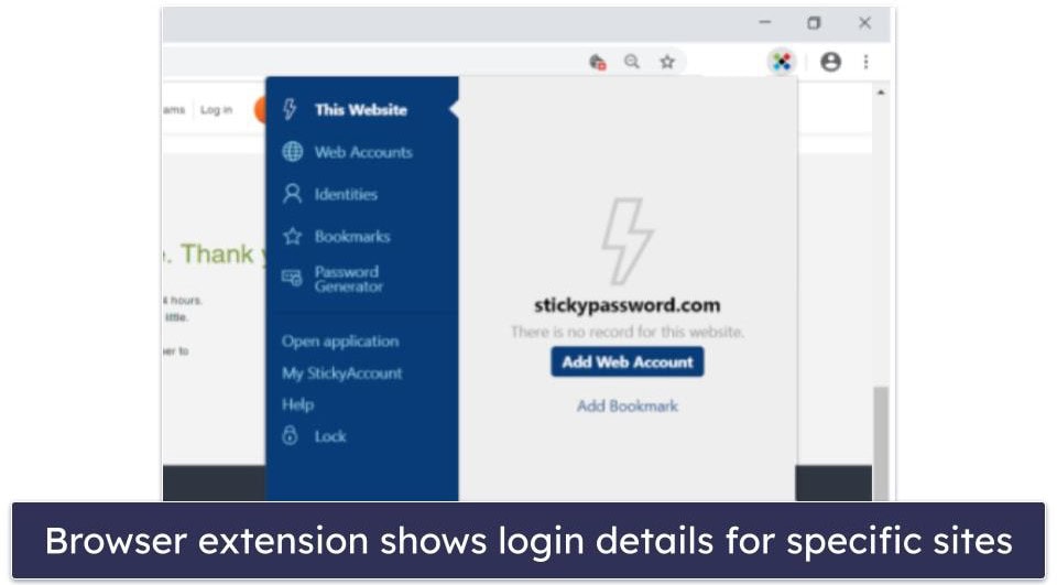 7. Sticky Password — Good All-Around Password Manager for Firefox