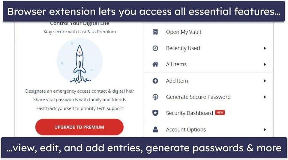 6. LastPass — Best Free Features for Firefox Users