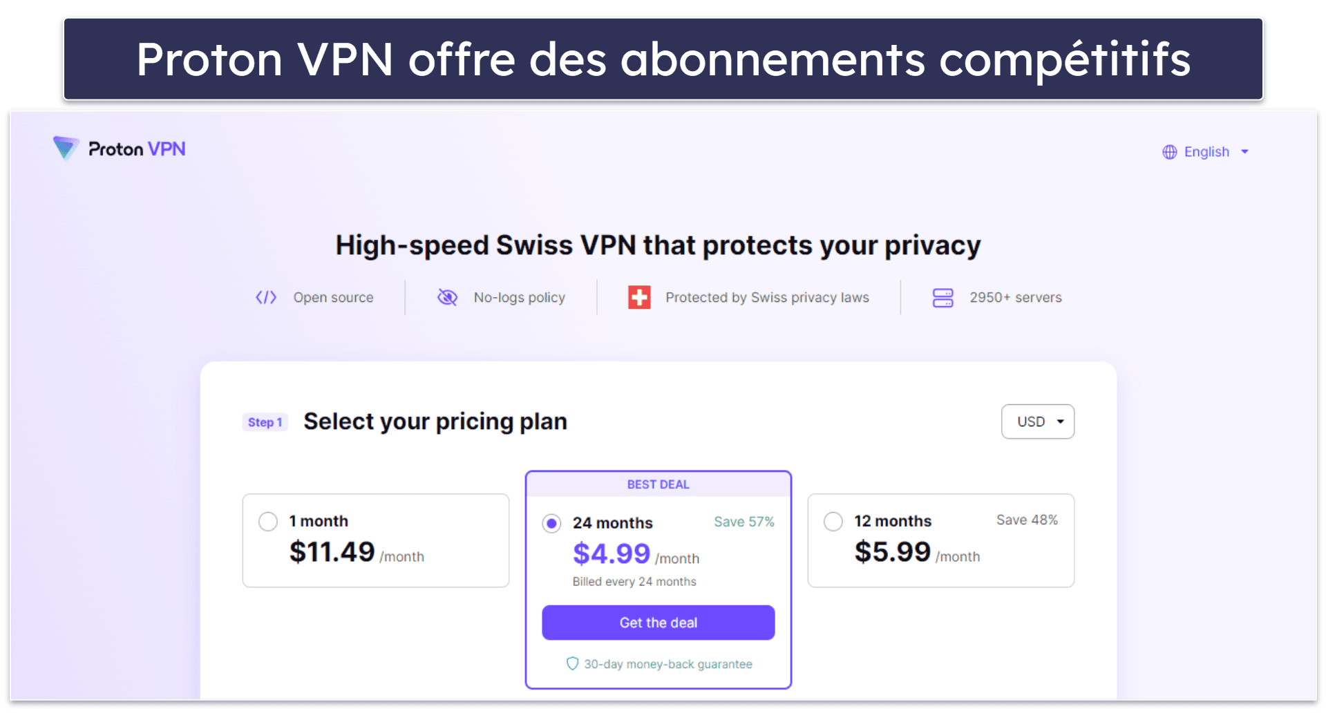7. Proton VPN: fonctionnalités de sécurité et de confidentialité de haute qualité