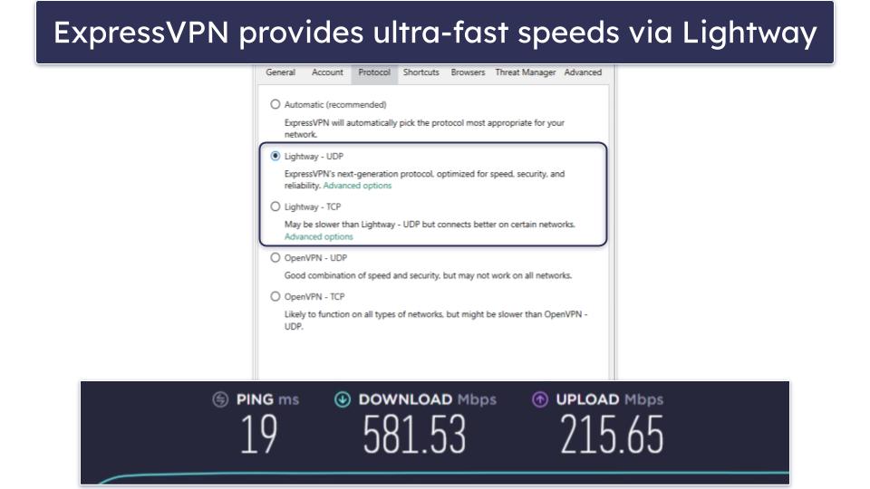 🥇1. ExpressVPN — Best Overall VPN in 2024