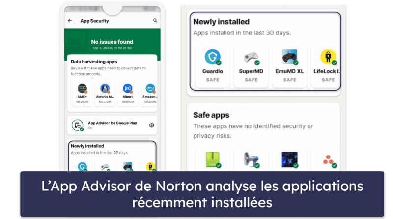Application mobile de Norton 360