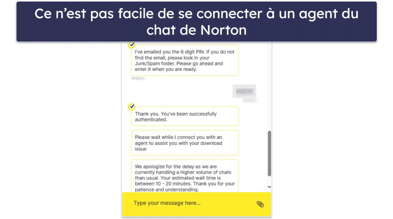 Assistance client de Norton 360