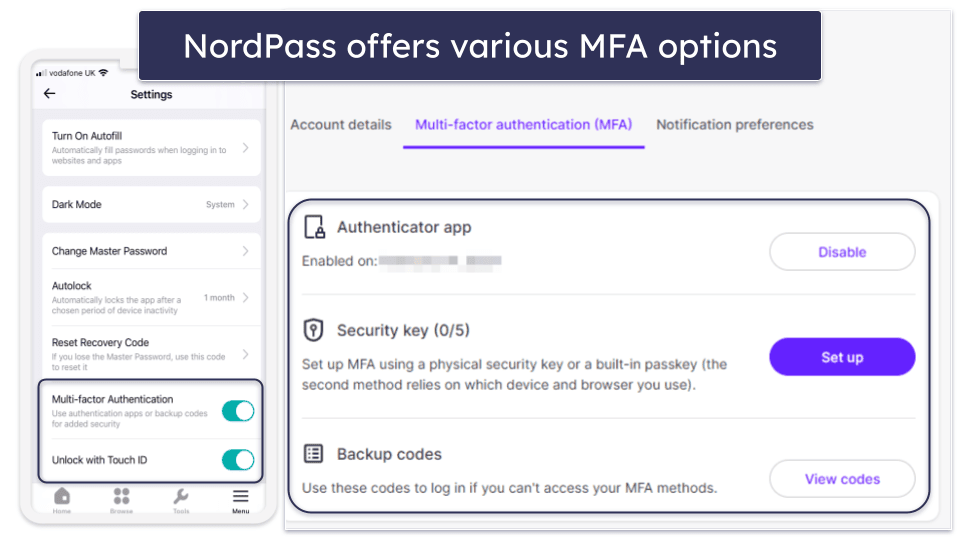 NordPass Security Features