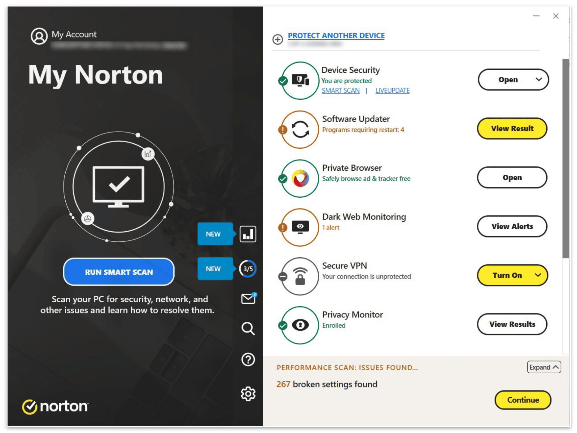 Простота использования и установки Norton 360