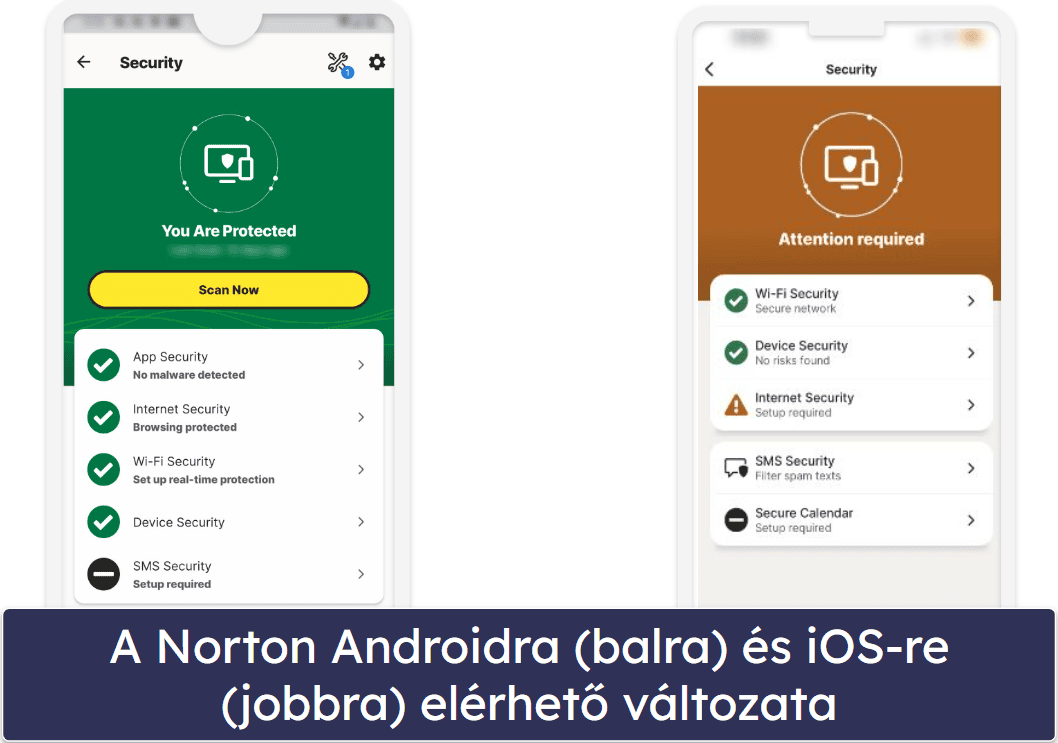 Norton 360 mobilalkalmazás