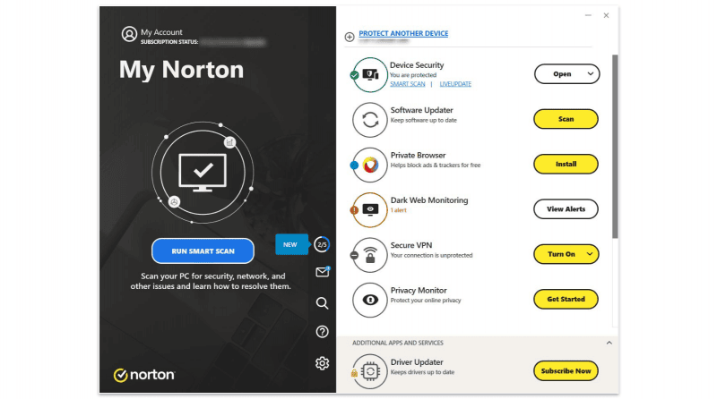 คุณสมบัติด้านความปลอดภัยของ Norton