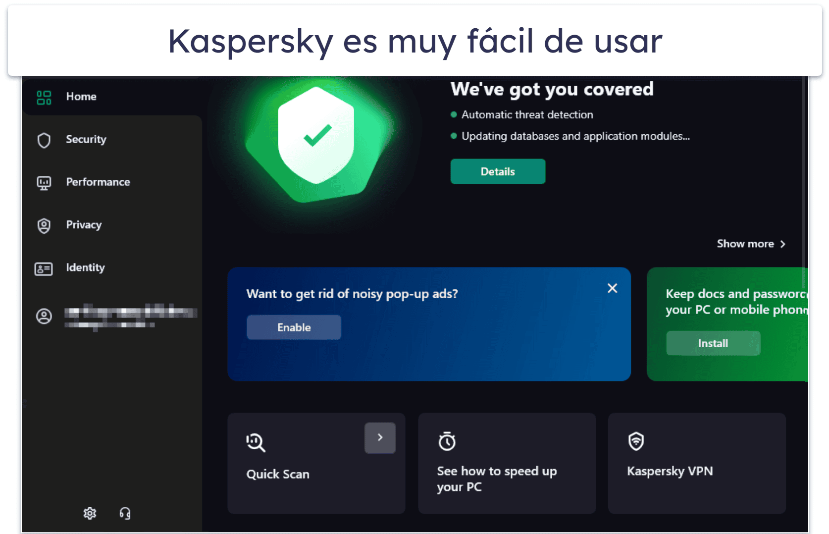 8. Kaspersky Premium — El más fácil de usar