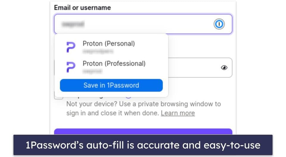 Basic Features — 1Password Has Better Auto-Fill and Sharing Options