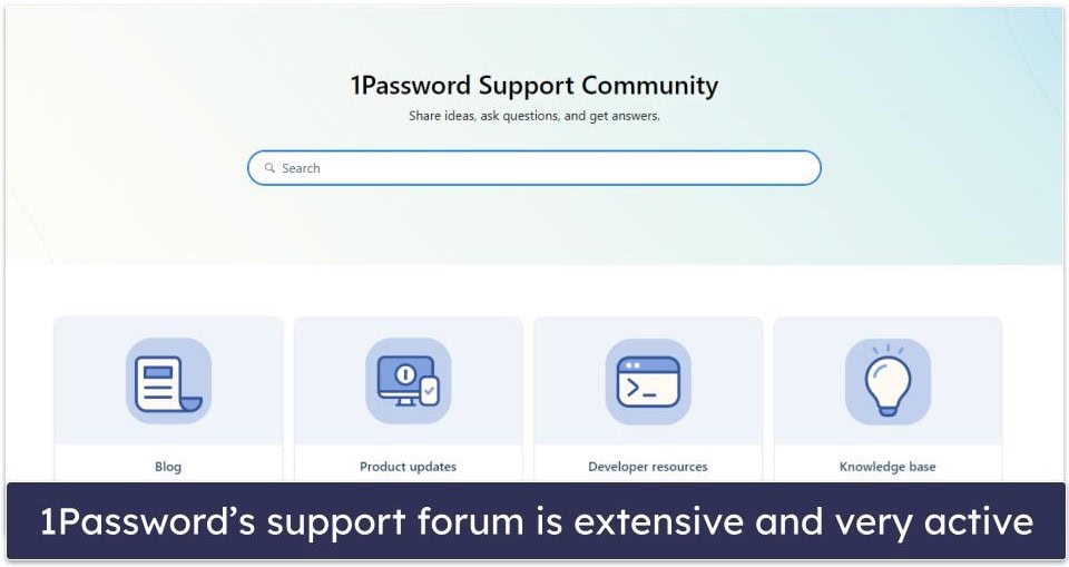 Customer Support — 1Password Excels With Detailed Resources