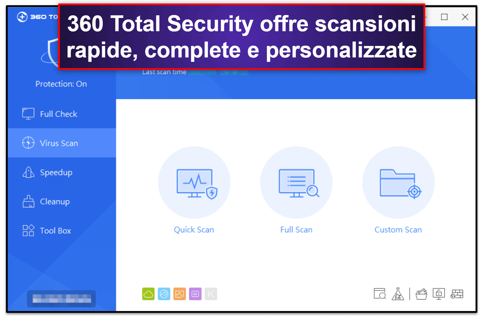 Funzionalità di sicurezza di 360 Total Security