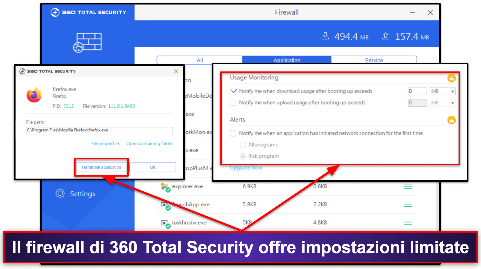 Funzionalità di sicurezza di 360 Total Security