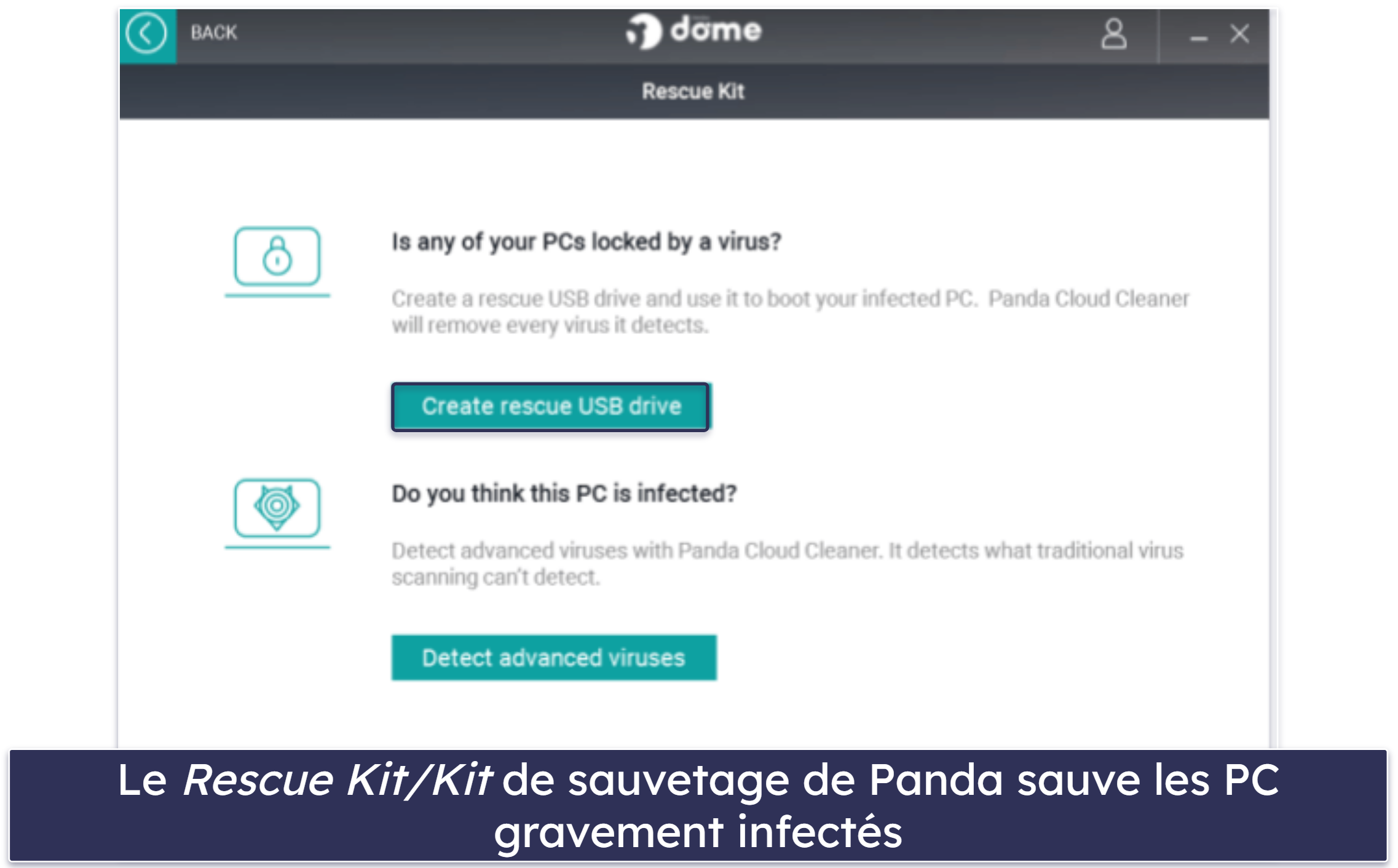 5. Panda Dome — Le meilleur pour le cryptage de fichiers et la sauvegarde des PC infectés