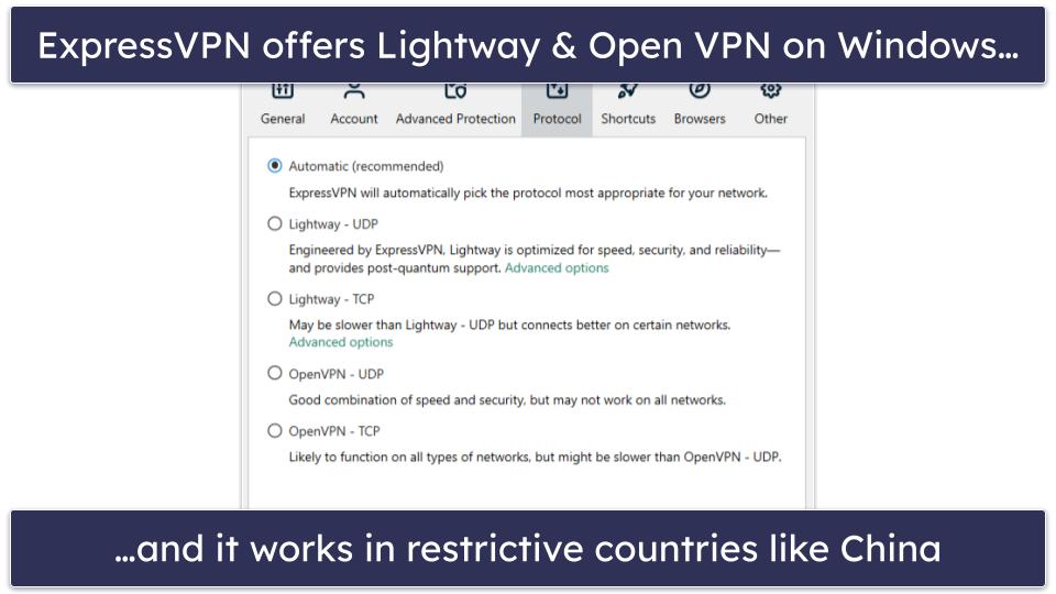 🥇 1. ExpressVPN — Best VPN for Windows in 2024