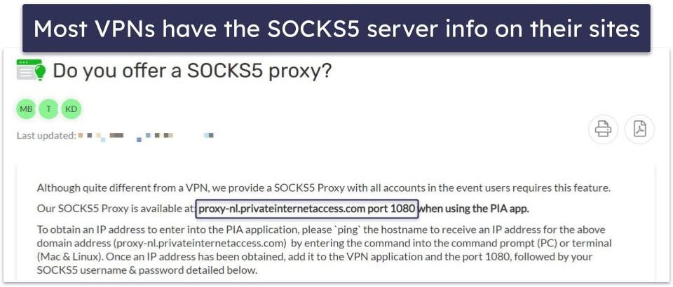 How to Use a VPN’s SOCKS5 Proxy Support