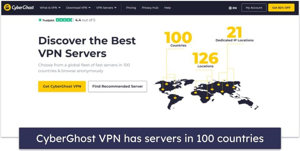 CyberGhost VPN Servers &amp; IP Addresses