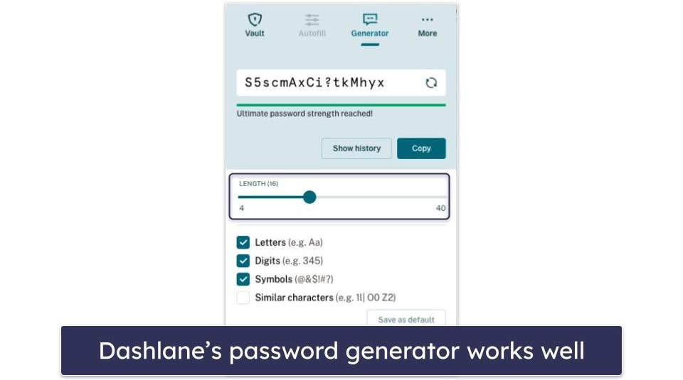 Basic Features — Similar, but Dashlane Is More Intuitive