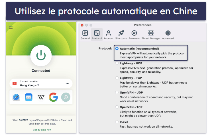Comment faire en sorte qu’ExpressVPN fonctionne systématiquement en Chine