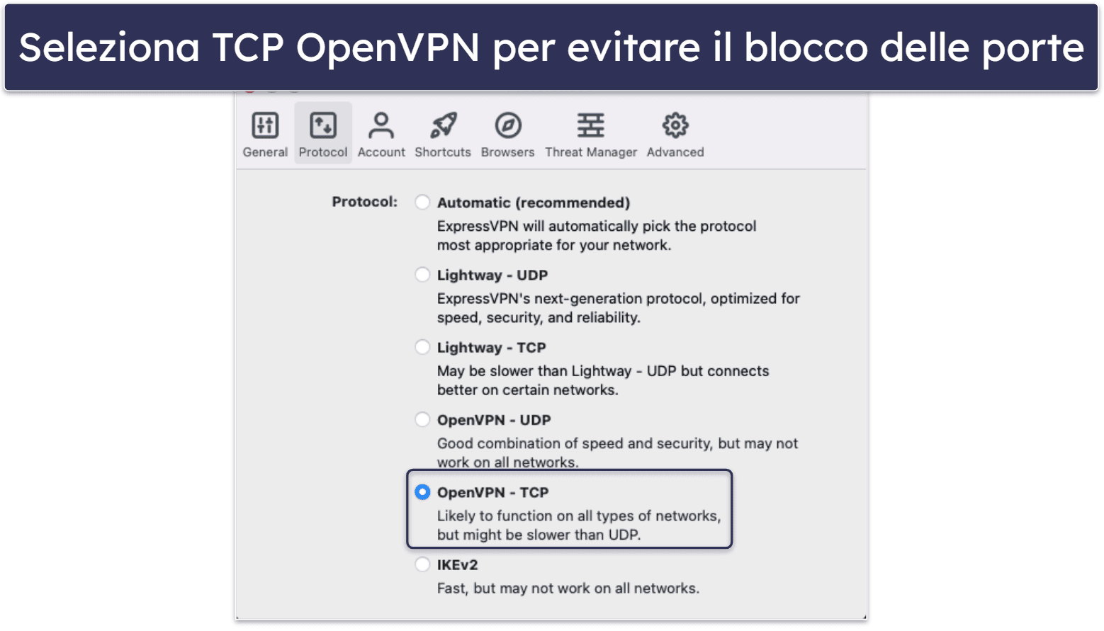 Come far funzionare sistematicamente ExpressVPN in Cina