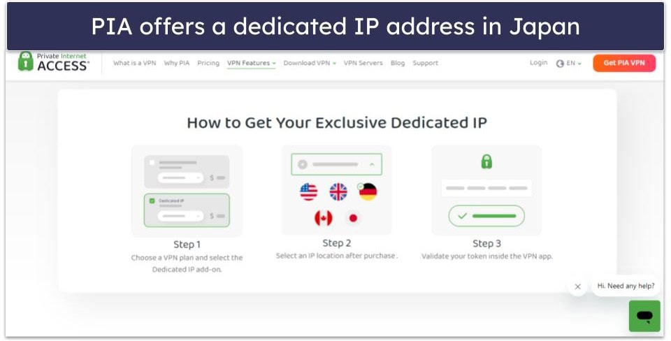 🥈2. Private Internet Access — Great VPN for Accessing Google Play Japan With Dedicated IP Addresses