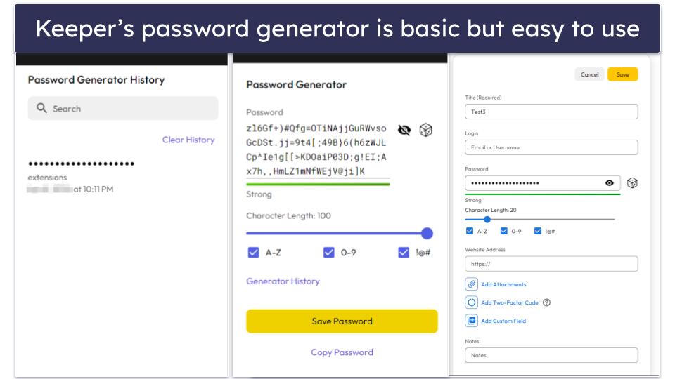 Basic Features — NordPass’s Password Generator Is a Bit Better