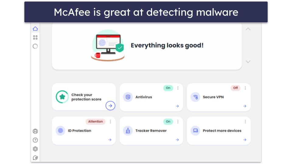 🥉3. McAfee — Great Avast Alternative for Families